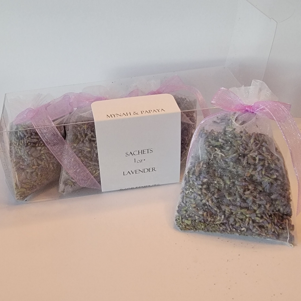 MYNAH & PAPAYA 100%NATURAL "LAVENDER" SACHETS